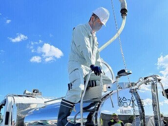 給水車訓練の写真